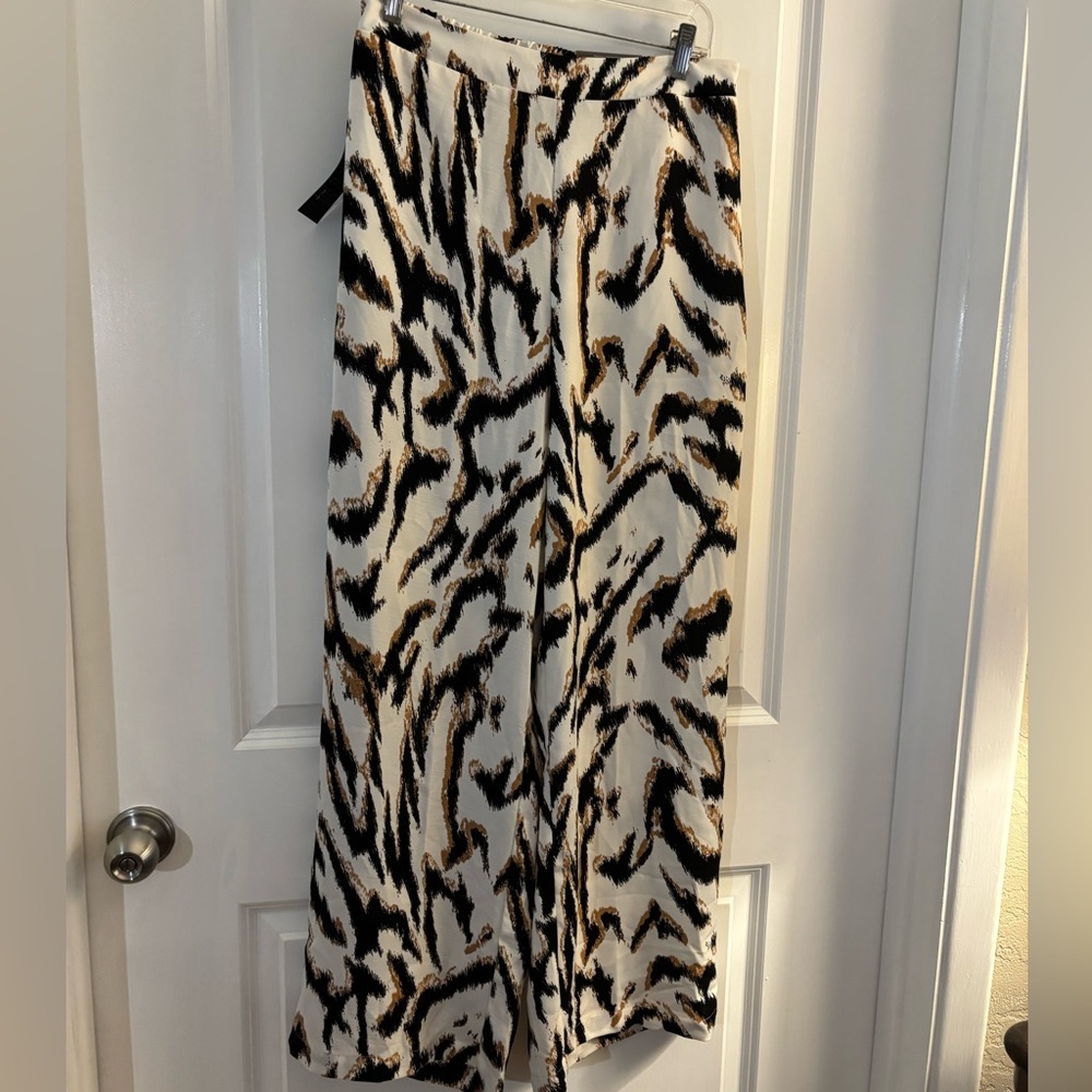 Bold Elements Animal Printed Wide-Leg Pants sz Small NWT - Picture 2 of 11
